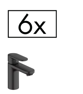 Hansgrohe Vernis Blend Manual Mixers 395 X 205 X 445mm Black - Matt