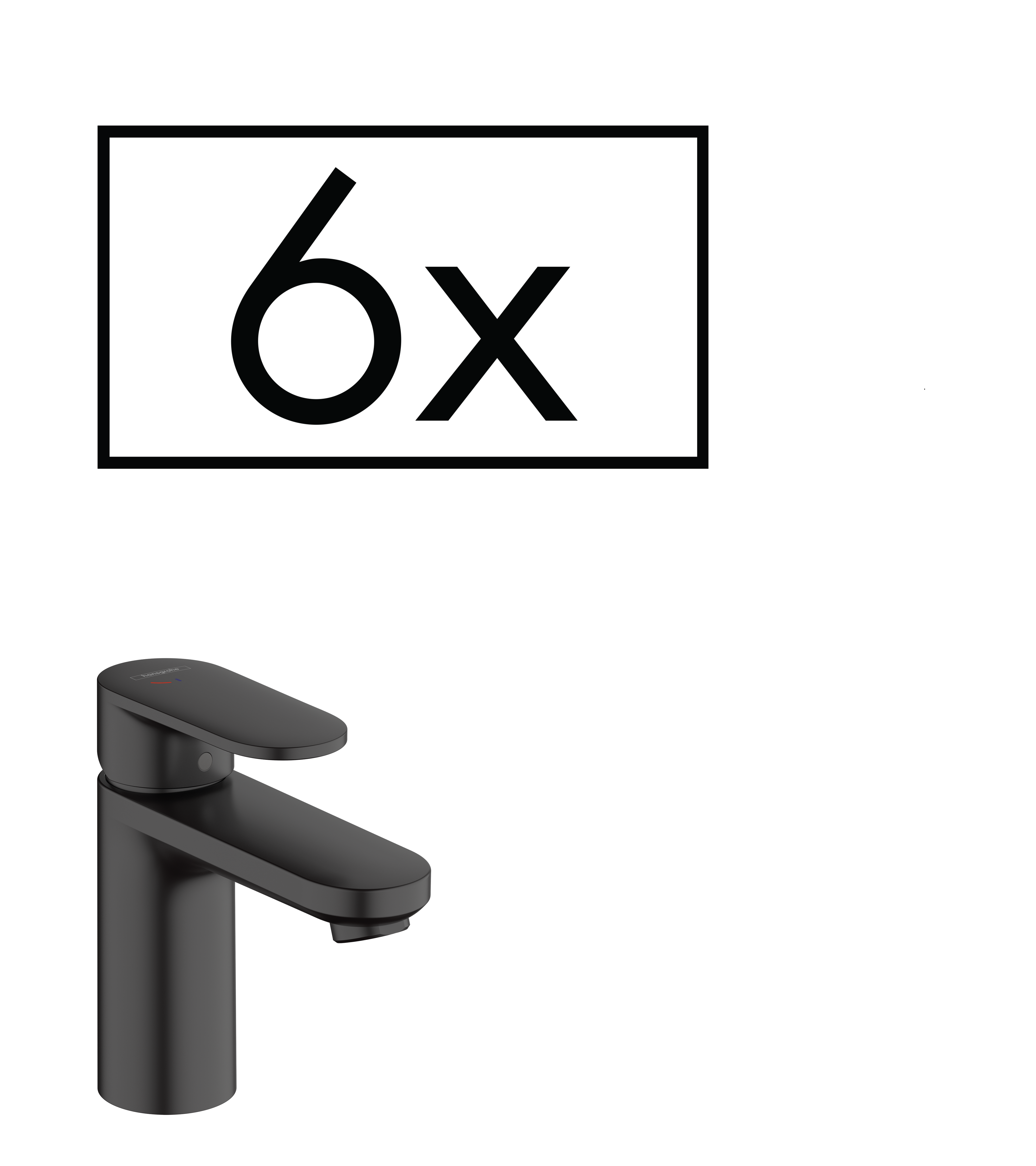 Hansgrohe Vernis Blend Manual Mixers 395 X 205 X 445mm Black - Matt product image - Image 1