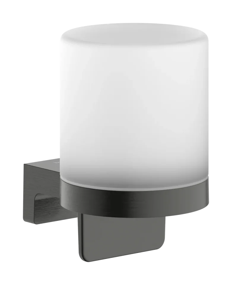 Hansgrohe Addstoris S Lotion Dispenser 126 X 112 X 158mm Gunmetal/chrome - Brushed product image - Image 1