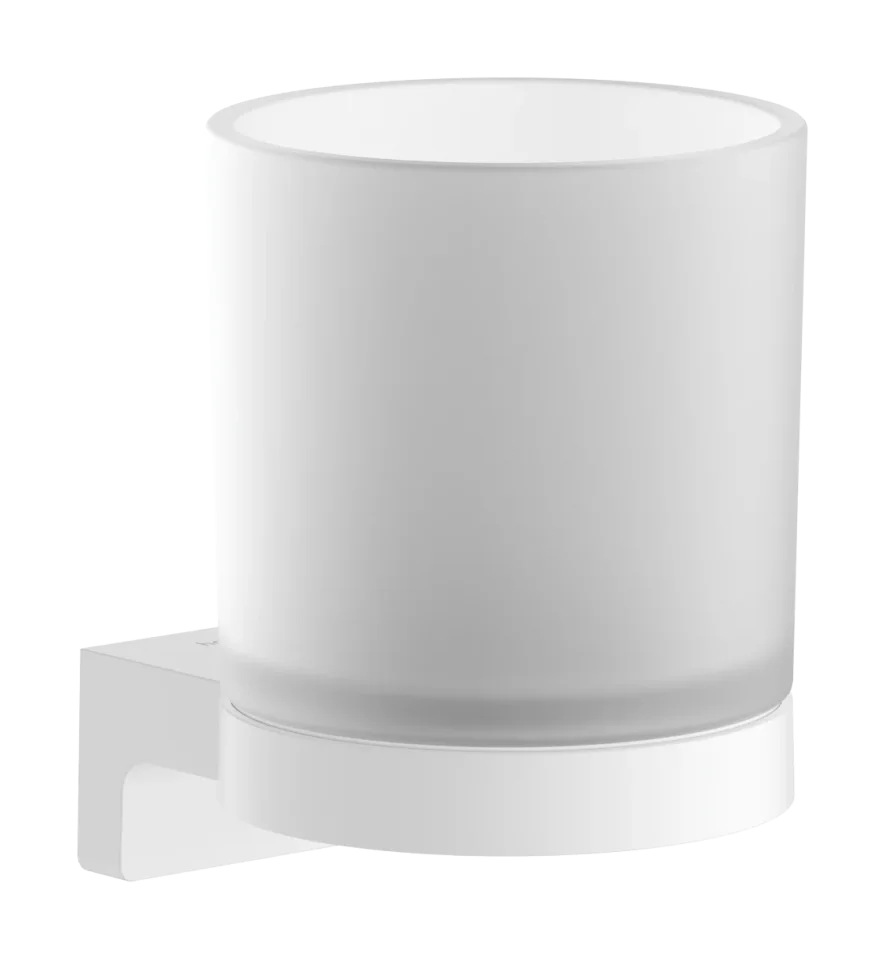 Hansgrohe Addstoris S Tooth Brush Tumbler 165 X 120 X 105mm White - Matt product image - Image 1