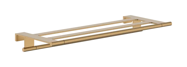 Hansgrohe Addstoris S Towel Rack With Towel Rail Brushed Bronze