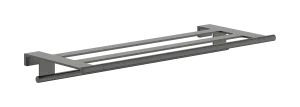 Hansgrohe Addstoris S Towel Rack 743 X 286 X 97mm Gunmetal/chrome - Brushed