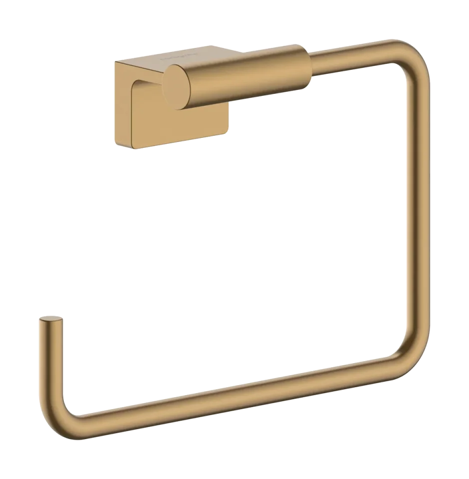 Hansgrohe Addstoris S Towel Ring 140 X 60 X 240mm Bronze - Brushed product image - Image 1