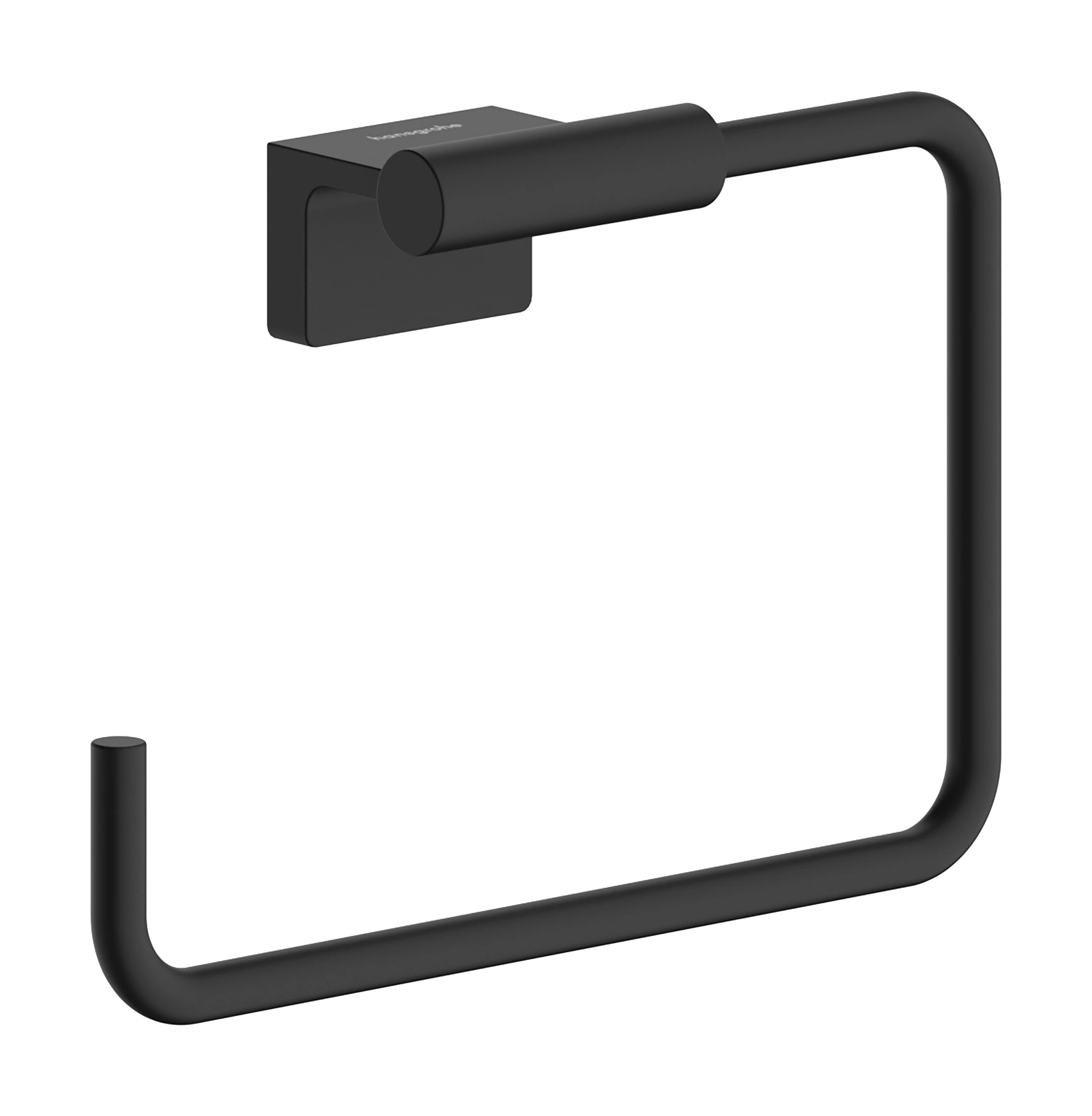 Hansgrohe Addstoris S Towel Ring 140 X 60 X 240mm Black - Matt
