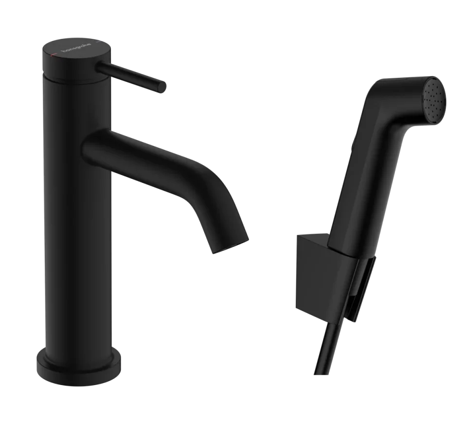 Hansgrohe Tecturis S Manual Mixers 555 X 190 X 72mm Black - Matt product image - Image 1
