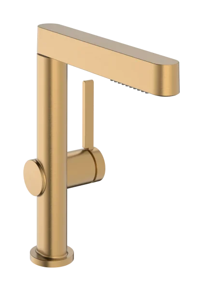 Hansgrohe Finoris Single Lever Basin Mixer 230 With Swivel Spout And Push-open Waste Set Brushed Bronze