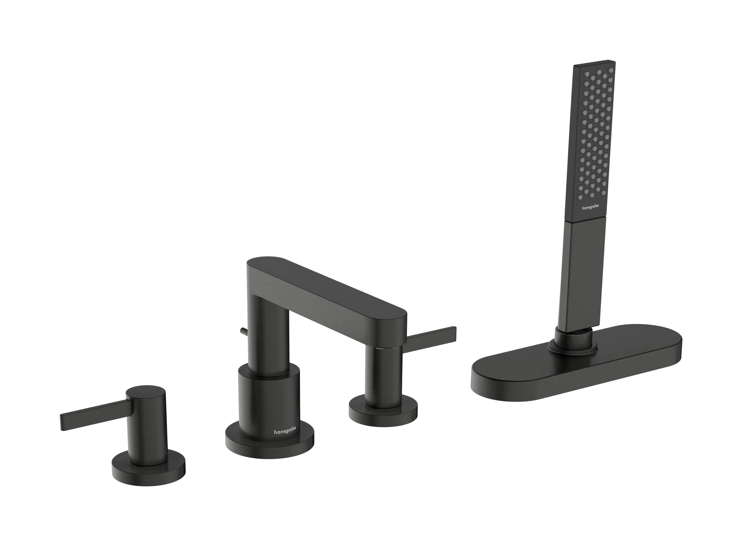 Hansgrohe Finoris 4-hole Rim Mounted Bath Mixer With Sbox
