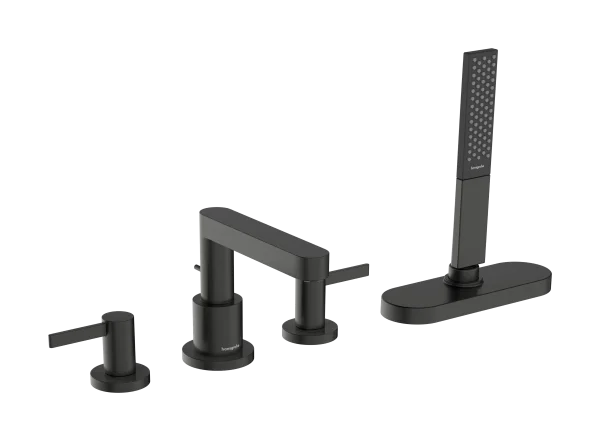 Hansgrohe Finoris 4-hole Rim Mounted Bath Mixer With Sbox