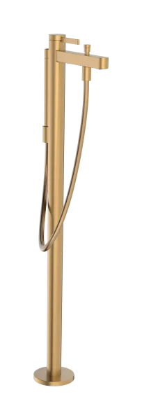 Hansgrohe Finoris Single Lever Bath Mixer Floor-standing Brushed Bronze