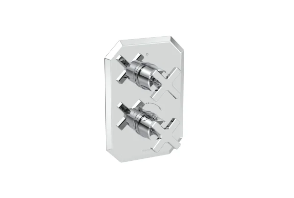 Saneux Cromwell 1 Way Cross Handle & Plate Finish Kit (for Cr019x) - Chrome