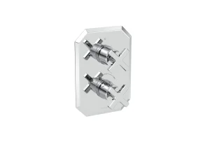 Saneux Cromwell 1 Way Cross Handle & Plate Finish Kit (for Cr019x) - Chrome