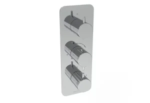 Saneux Eden 3 Way Handles & Plate Finish Kit In Portrait (for Ed021) - Chrome