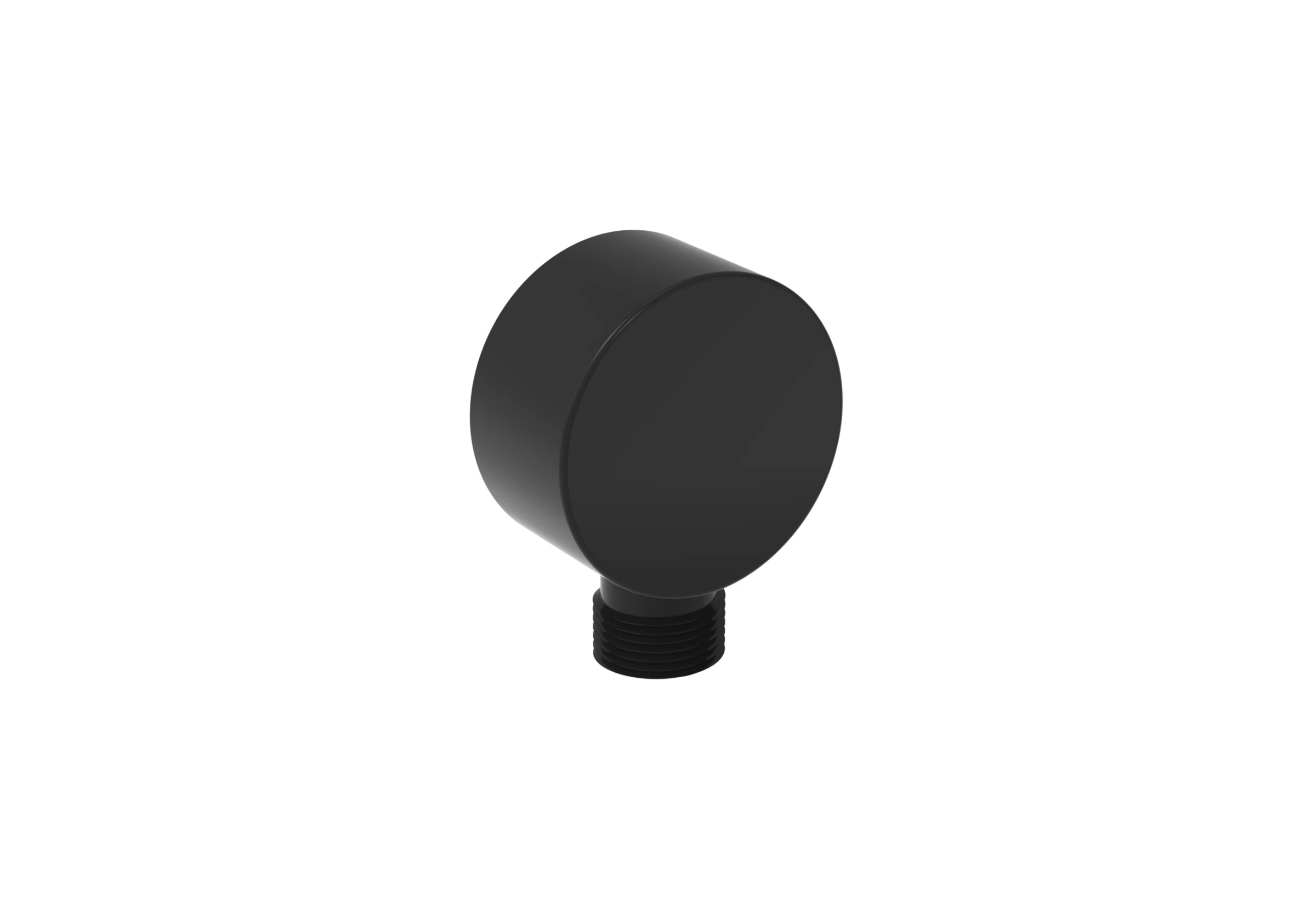 Saneux Cos Round Shower Outlet Elbow - Satin Black