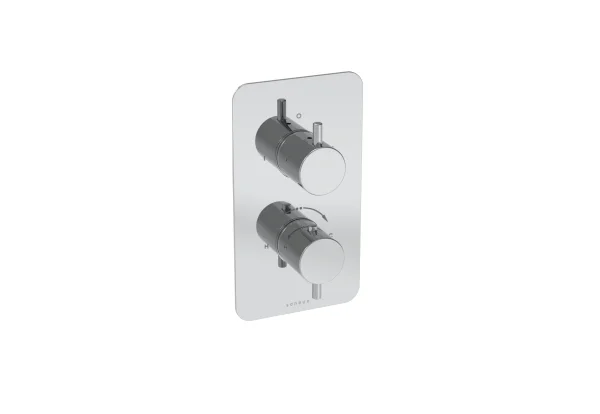 Saneux Cos 1 Way Thermostatic Shower Valve Kit - W/ Classic Handle - Chrome