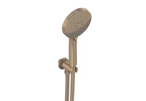 Saneux Cos 3 Function Handset - W/ Outlet Elbow & Holder & 150cm Hose - Brushed Bronze