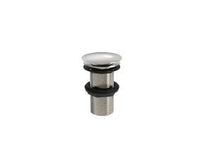 Saneux 1 1/4" Round Clicker Unslotted Waste - Brushed Nickel