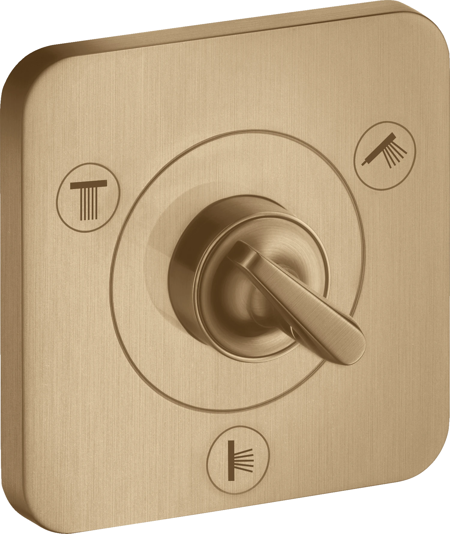 Axor Citterio E Manual Shut-off & Diverter Valves 300 X 206 X 136mm Bronze - Brushed
