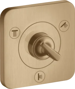 Axor Citterio E Manual Shut-off & Diverter Valves 300 X 206 X 136mm Bronze - Brushed