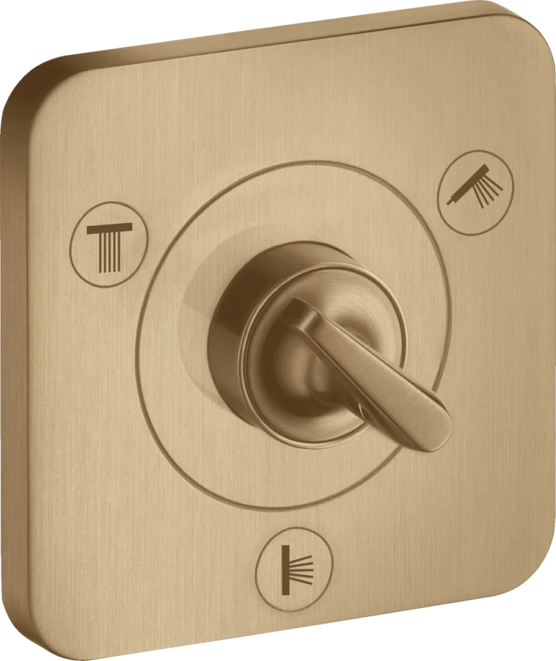 Axor Citterio E Manual Shut-off & Diverter Valves 300 X 206 X 136mm Bronze - Brushed product image - Image 1