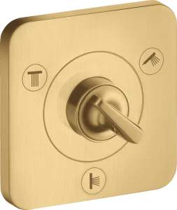 Axor Citterio E Manual Shut-off & Diverter Valves 300 X 206 X 136mm Gold - Brushed