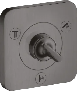 Axor Citterio E Manual Shut-off & Diverter Valves 300 X 206 X 136mm Gunmetal/chrome - Brushed