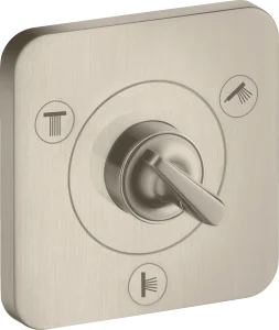 Axor Citterio E Manual Shut-off & Diverter Valves 300 X 206 X 136mm Nickel - Brushed