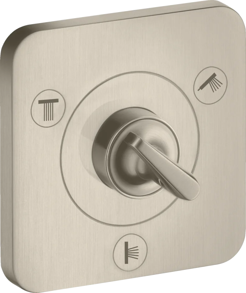 Axor Citterio E Manual Shut-off & Diverter Valves 300 X 206 X 136mm Nickel - Brushed product image - Image 1