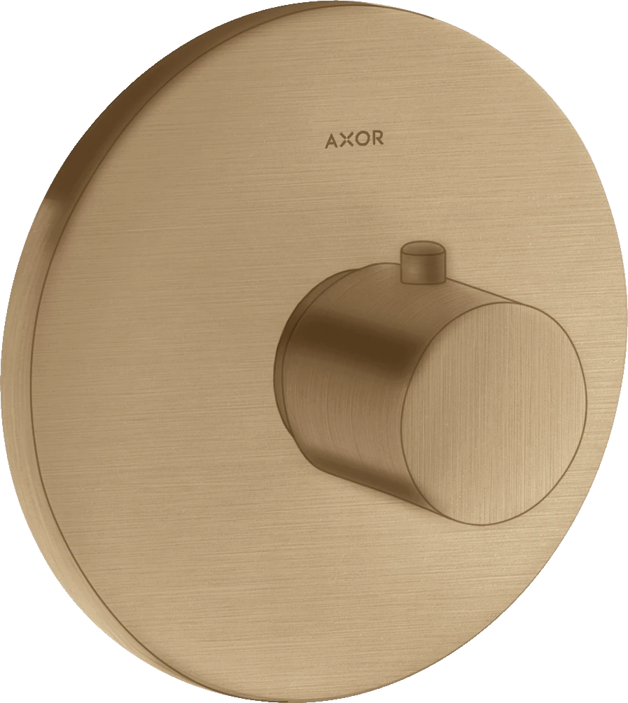 Axor Uno Thermostatic Shower Mixer Concealed 217 X 187 X 135mm Bronze - Brushed