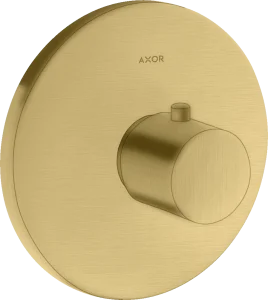 Axor Uno Thermostatic Shower Mixer Concealed 217 X 187 X 135mm Gold - Brushed