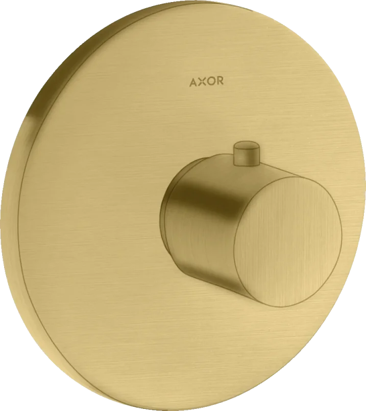 Axor Uno Thermostatic Shower Mixer Concealed 217 X 187 X 135mm Gold - Brushed product image - Image 1
