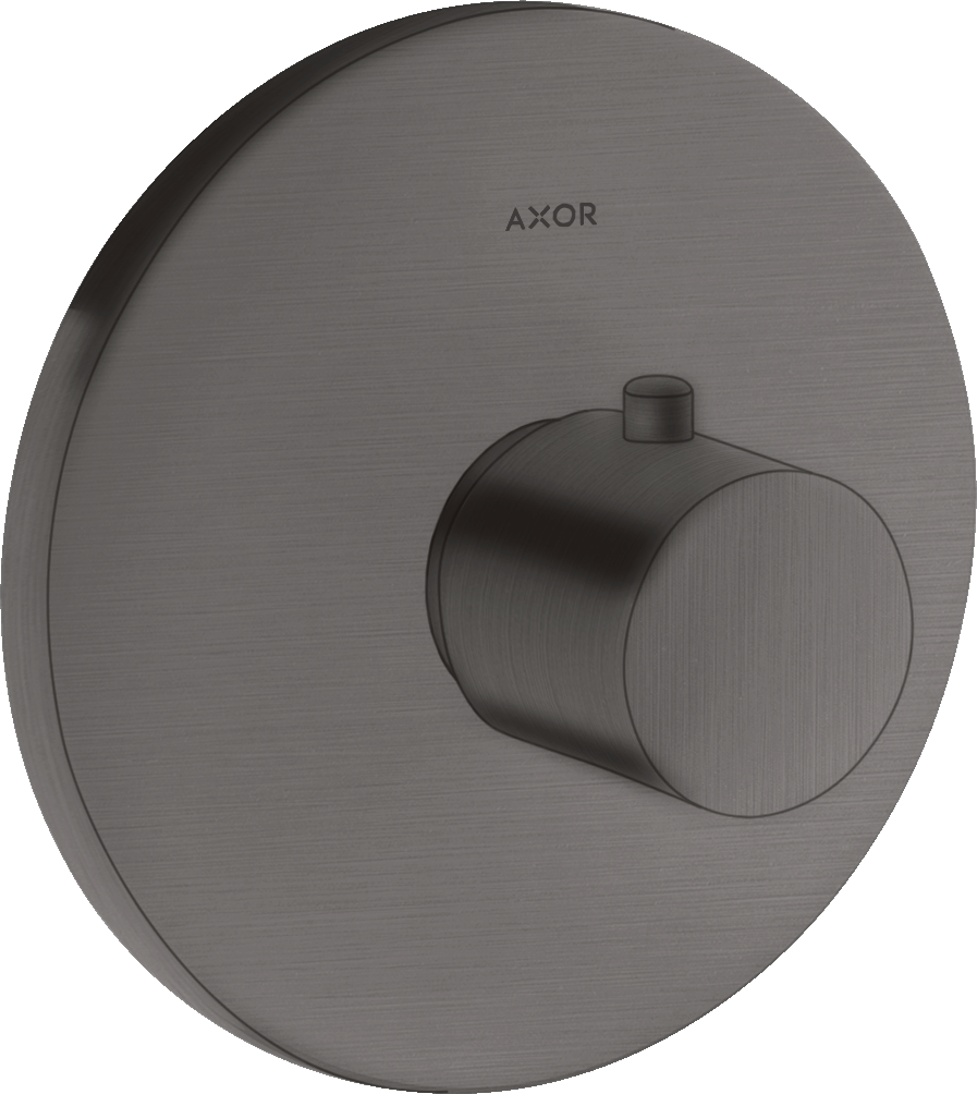 Axor Uno Thermostatic Shower Mixer Concealed 217 X 187 X 135mm Gunmetal/chrome - Brushed