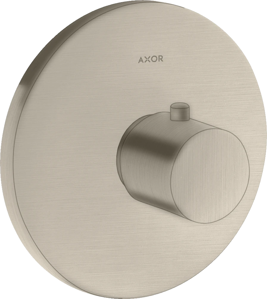 Axor Uno Thermostatic Shower Mixer Concealed 217 X 187 X 135mm Nickel - Brushed
