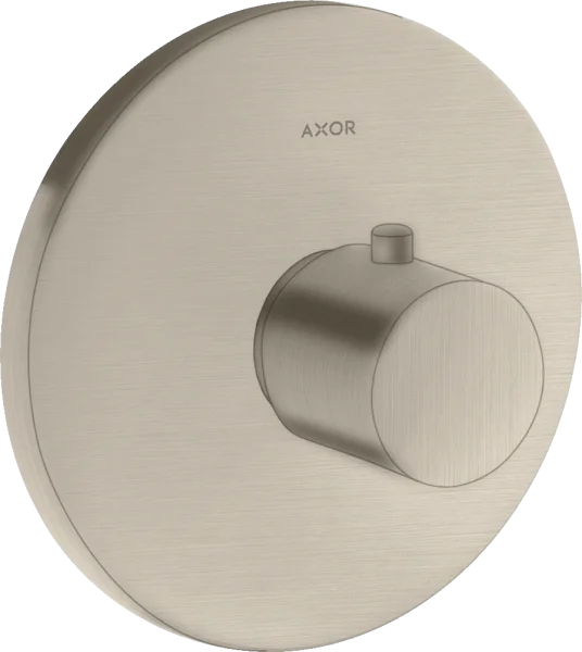 Axor Uno Thermostatic Shower Mixer Concealed 217 X 187 X 135mm Nickel - Brushed