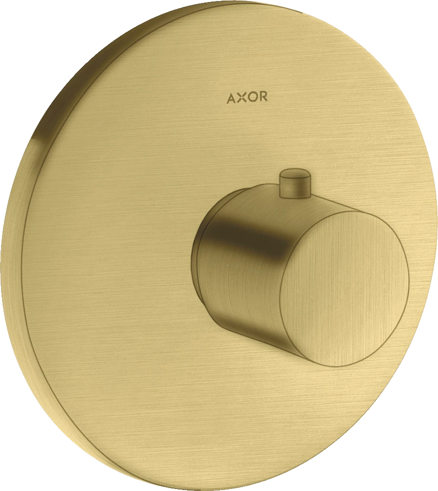 Axor Uno Thermostatic Shower Mixer Concealed 217 X 187 X 135mm Brass - Brushed