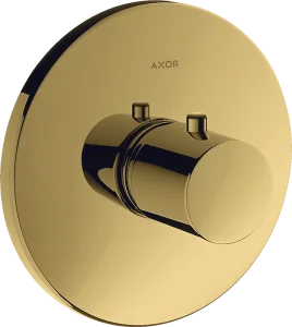 Axor Uno Thermostatic Shower Mixer Concealed 217 X 187 X 135mm Gold - Polished