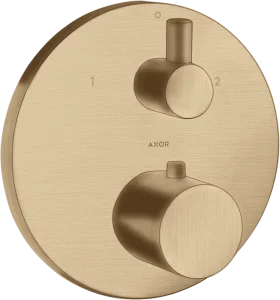 Axor Uno Thermostatic Shower Mixer Concealed 217 X 187 X 135mm Bronze - Brushed