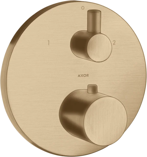 Axor Uno Thermostatic Shower Mixer Concealed 217 X 187 X 135mm Bronze - Brushed product image - Image 1