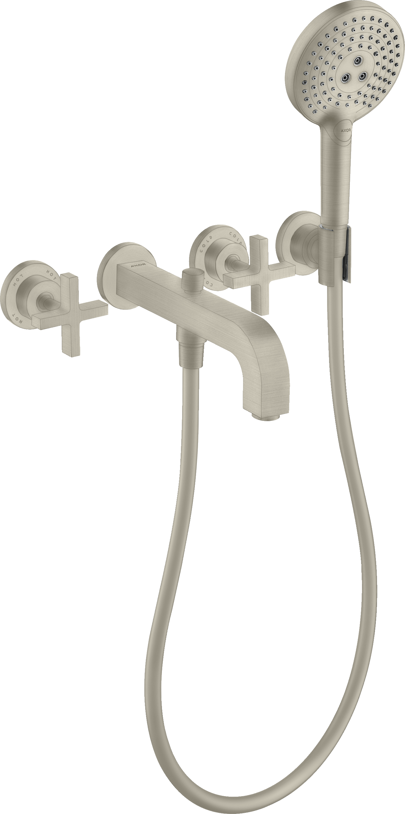 Axor Citterio Bath Mixers Concealed 504 X 263 X 128mm Nickel - Brushed