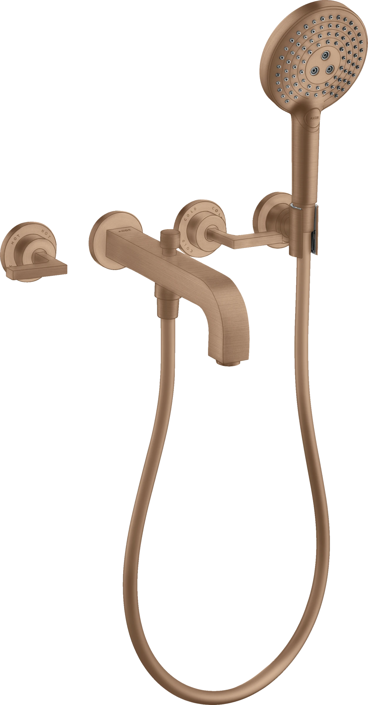 Axor Citterio Bath Mixers Concealed 510 X 263 X 128mm Rose Gold/gold - Brushed