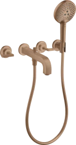 Axor Citterio Bath Mixers Concealed 510 X 263 X 128mm Rose Gold/gold - Brushed