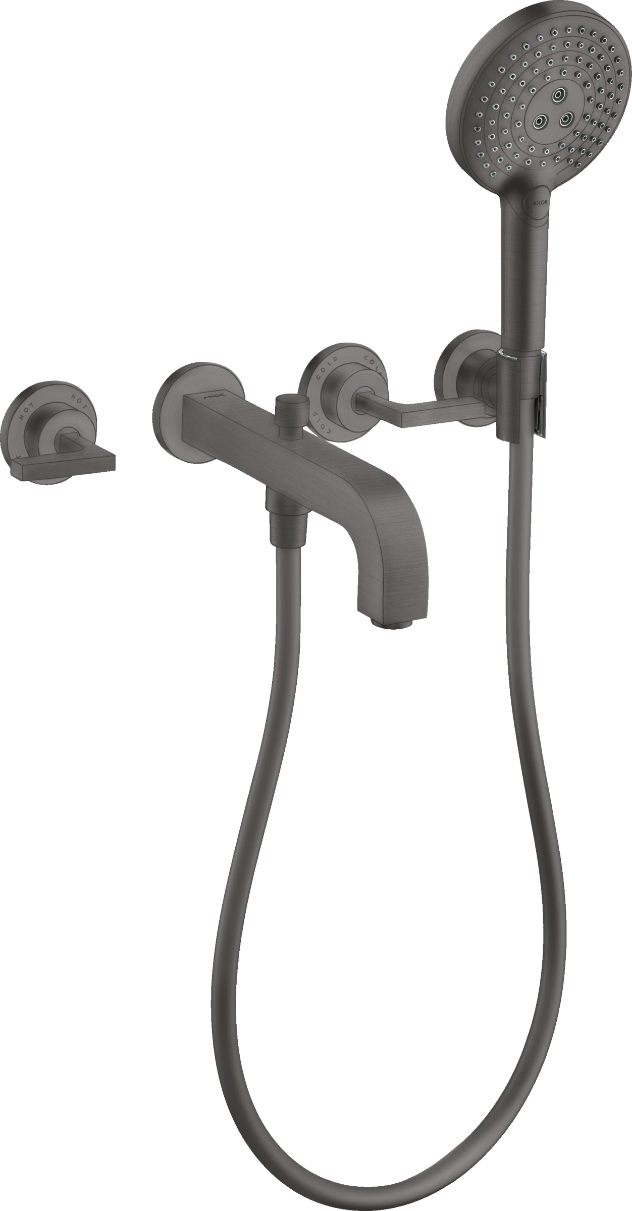 Axor Citterio Bath Mixers Concealed 510 X 263 X 128mm Gunmetal/chrome - Brushed