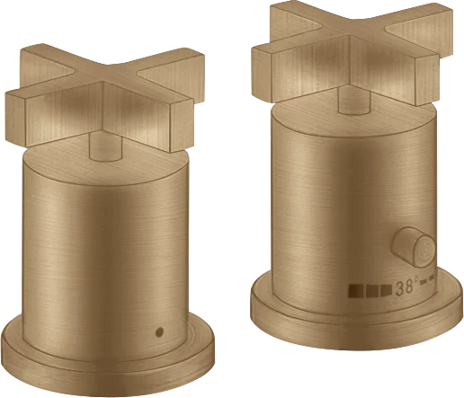 Axor Citterio Thermostatic Bath Filler Concealed 130 X 110 X 87mm Bronze - Brushed