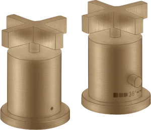 Axor Citterio Thermostatic Bath Filler Concealed 130 X 110 X 87mm Bronze - Brushed
