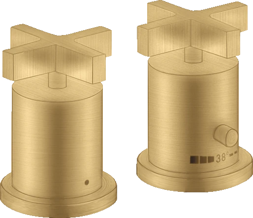 Axor Citterio Thermostatic Bath Filler Concealed 130 X 110 X 87mm Gold - Brushed