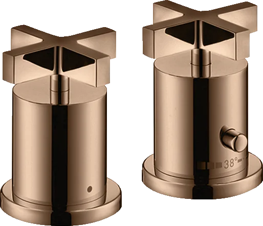 Axor Citterio Thermostatic Bath Filler Concealed 130 X 110 X 87mm Rose Gold/gold - Polished