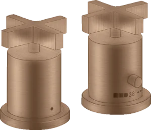 Axor Citterio Thermostatic Bath Filler Concealed 130 X 110 X 87mm Rose Gold/gold - Brushed