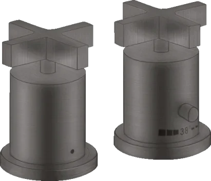 Axor Citterio Thermostatic Bath Filler Concealed 130 X 110 X 87mm Gunmetal/chrome - Brushed product image - Image 1