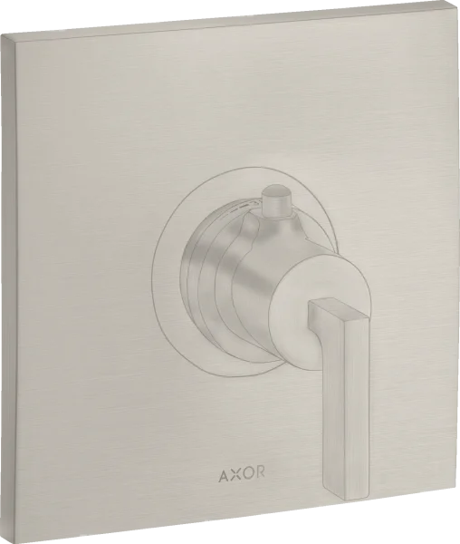 Axor Citterio Thermostatic Mixer Highflow For Concealed Installation With Lever Handle Stainless Steel Optic