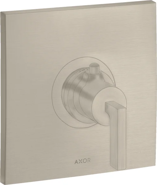 Axor Citterio Thermostatic Mixer Highflow For Concealed Installation With Lever Handle Brushed Nickel