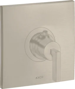 Axor Citterio Thermostatic Shower Mixer Concealed 217 X 187 X 135mm Nickel - Brushed
